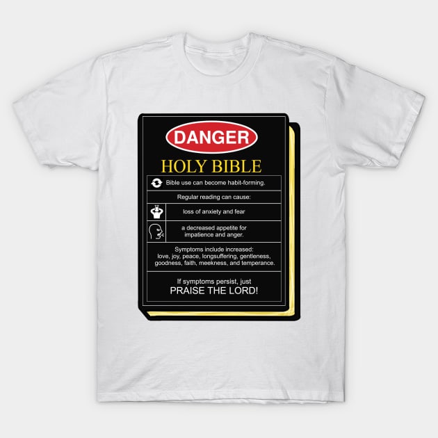 Bible Reading Danger T-Shirt by mikepod